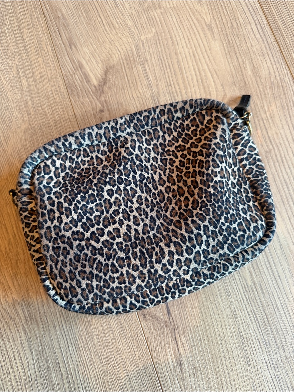 Clare V Leopard Print Crossbody Bag - Black, Brown, Tan